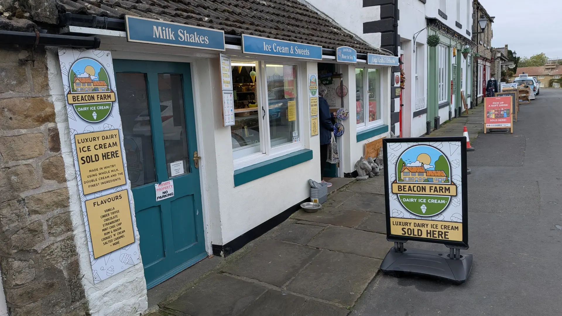 The shop front on a Goathland street